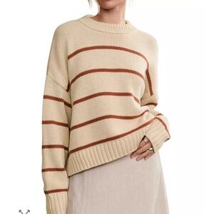 Jenni Kayne Chloe crew neck Striped Sweater XS